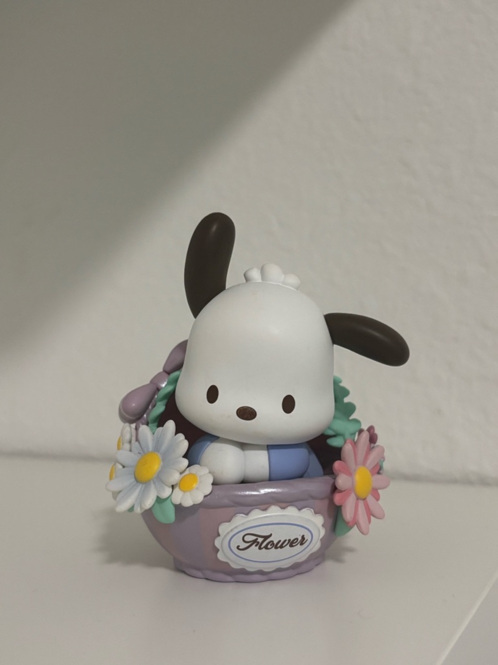 Sanrio Pochacco Blind Box Figure Flower Basket NEW Sealed Inner Bag w/ Box